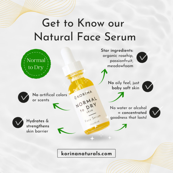 Natural Face Serum - Normal to Dry | Korina